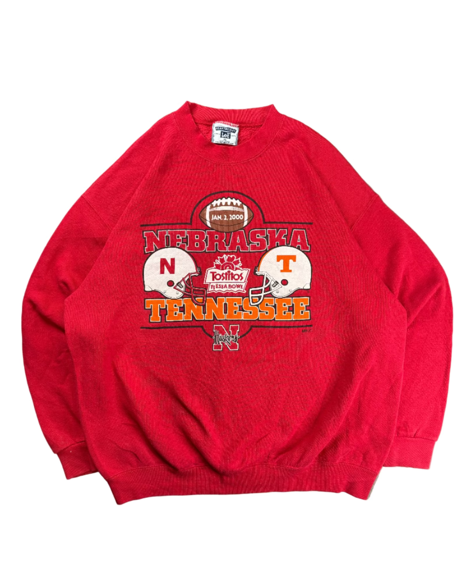 2000 Lee Nebraska vs Tennessee fiesta bowl sweatshirt